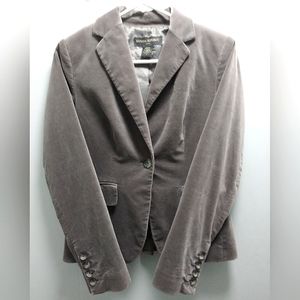 Banana Republic Gray Velvet Blazer